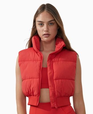 Chloe Crop Puffer Vest M