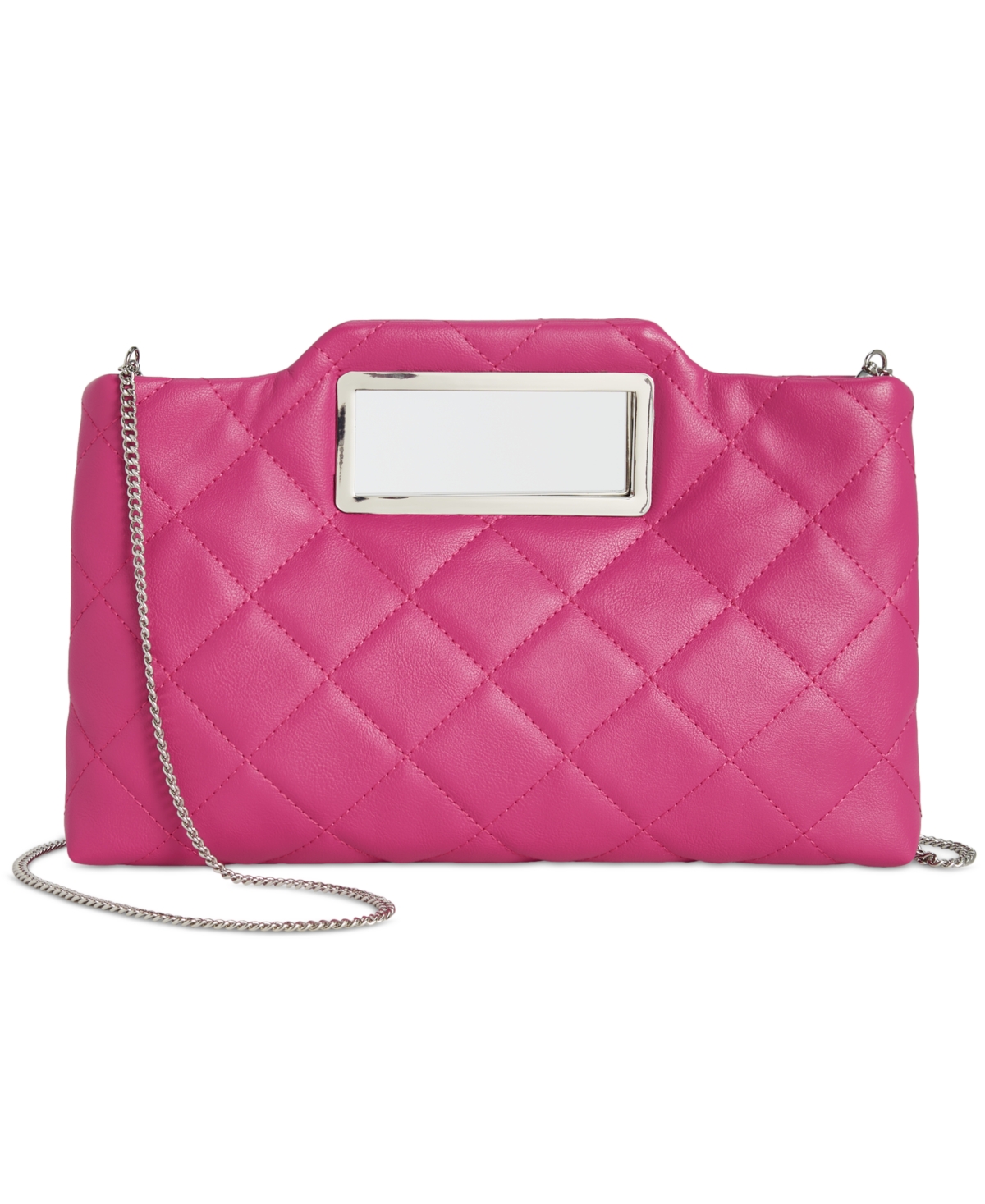 Inc International Concepts Juditth Handle Quilted Clutch, Created For Macy's In Pink Tutu