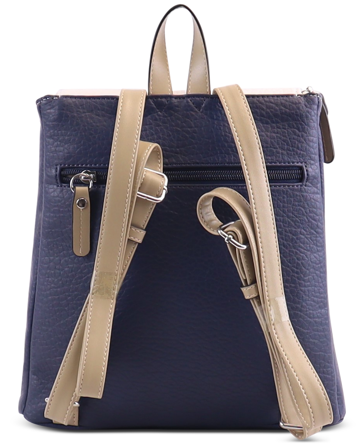 Giani Bernini Tri-Colorblock Zipper Closure Backpack, Created for Macy's