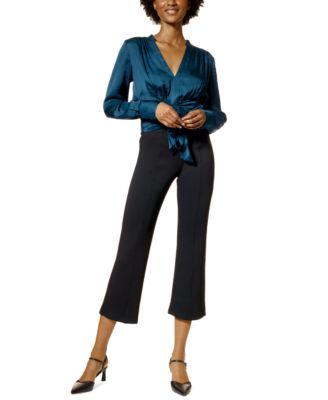 Hue - Women's PontEase Mid-Rise Cropped Flare Leggings