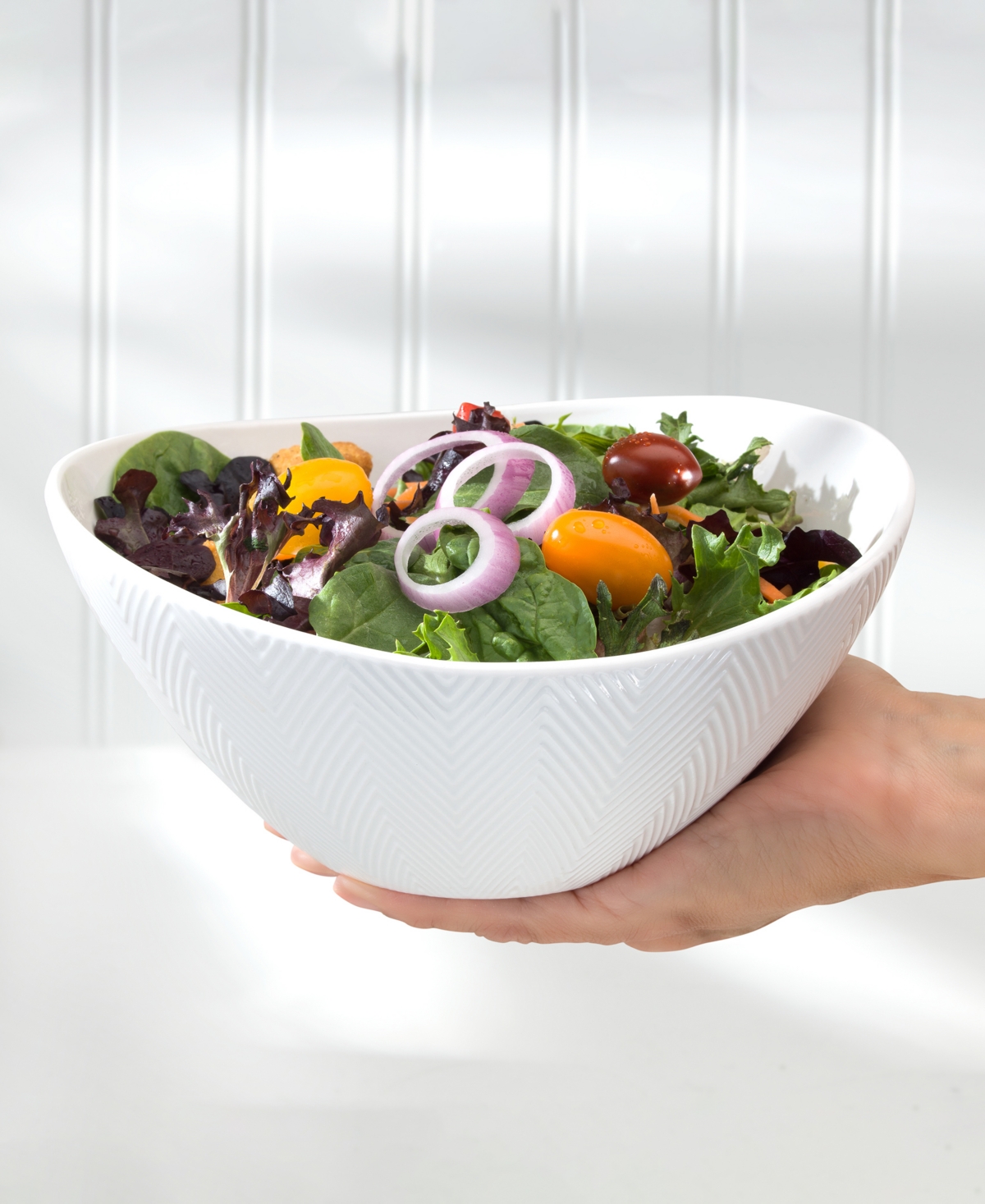Euro Ceramica Highlands Nesting Serving Bowls, Set of 3