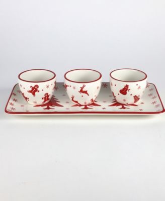Winterfest Holiday 4-Piece Holiday Serving Set