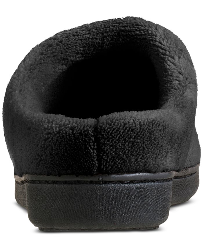 Sandalias De Casa Isotoner Para Mujer - Microterry Acolchado, Suela De Goma, Talla 39.5/40 EU, Negro
