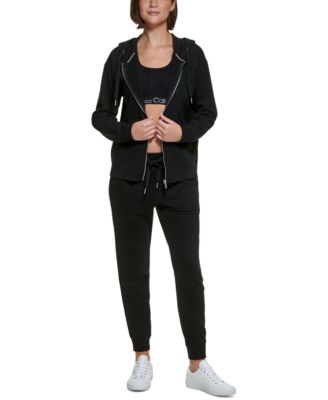 Women's Fleece Long-Sleeve Zip-Front Hoodie