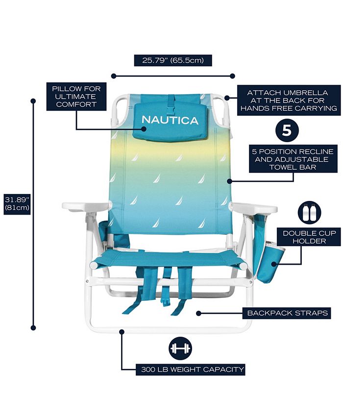 Nautica 5 Position Beach Chair Macy's