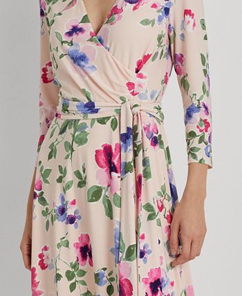 Lauren Ralph Lauren Women s Floral Surplice Jersey Dress Macy s