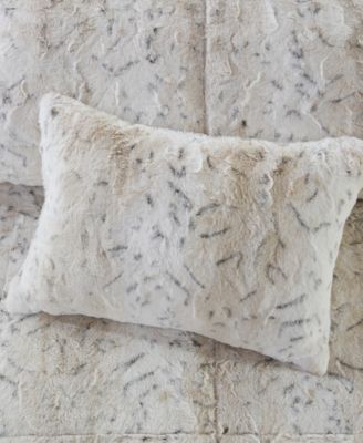 Zuri Faux-Fur 4-Pc. Comforter Set, Full/Queen