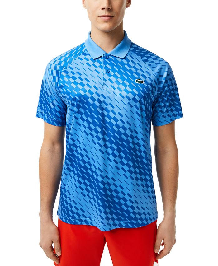 cuerno operador limpiar Lacoste x Novak Djokovic Men's Geometric Print Tennis Polo - Macy's