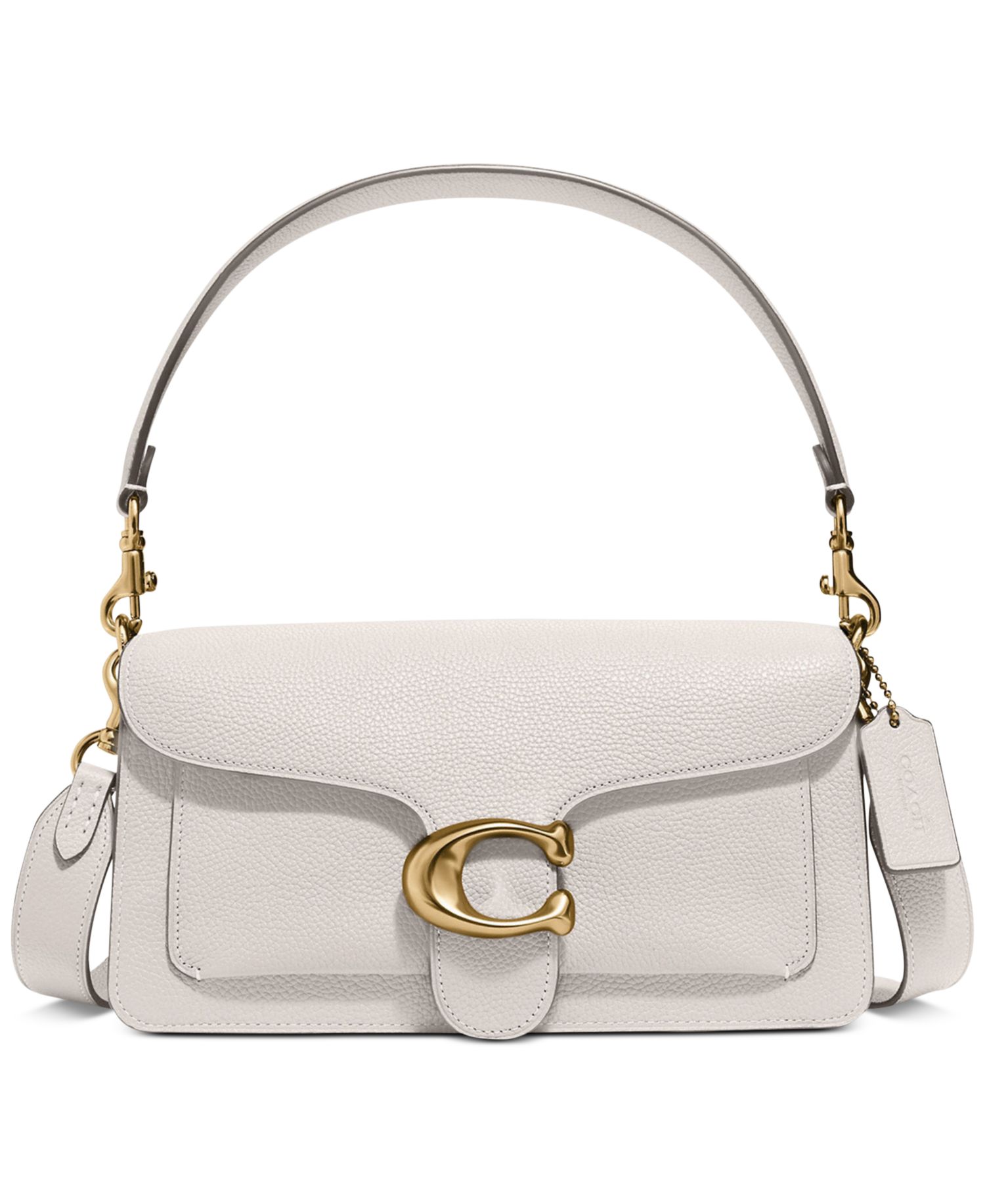 Tabby Medium Polished Pebble Leather Shoulder Bag 26
