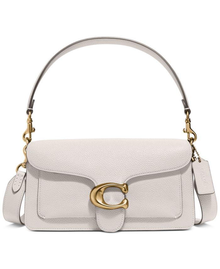 COACH Tabby Medium Polished Pebble Leather Shoulder Bag 26