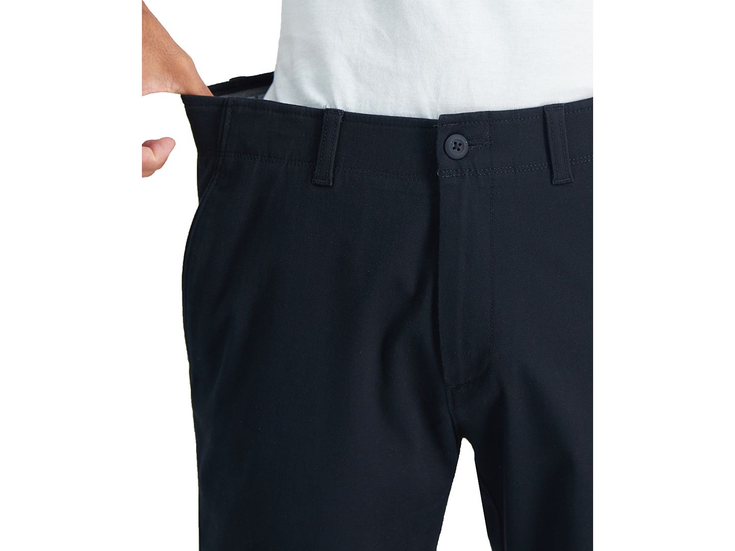 Мужские брюки Haggar Life Khaki™ Straight Fit Comfort Pant, цвет: Чёрный — фото 4