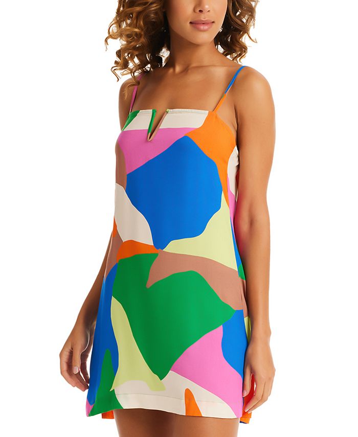 Sanctuary Women's Printed ALine Swim Dress CoverUp Macy's