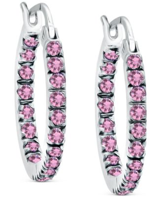 Giani Bernini Cubic Zirconia In & Out Small Hoop Earrings in Sterling ...