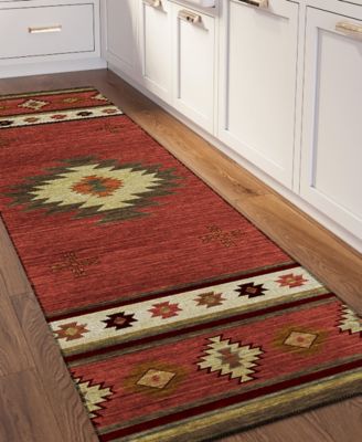 Phoenix Washable PH4 2'3" x 7'6" Runner Area Rug
