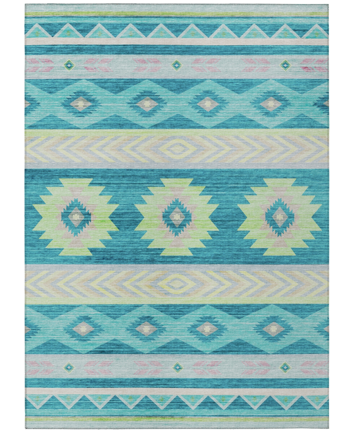 D Style Phoenix Ph3 5' X 7'6" Area Rug In Teal