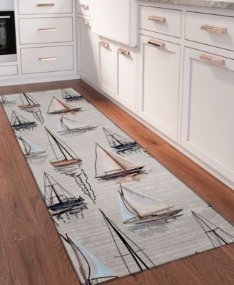 Harbor Washable HA8 2'3" x 7'6" Runner Area Rug