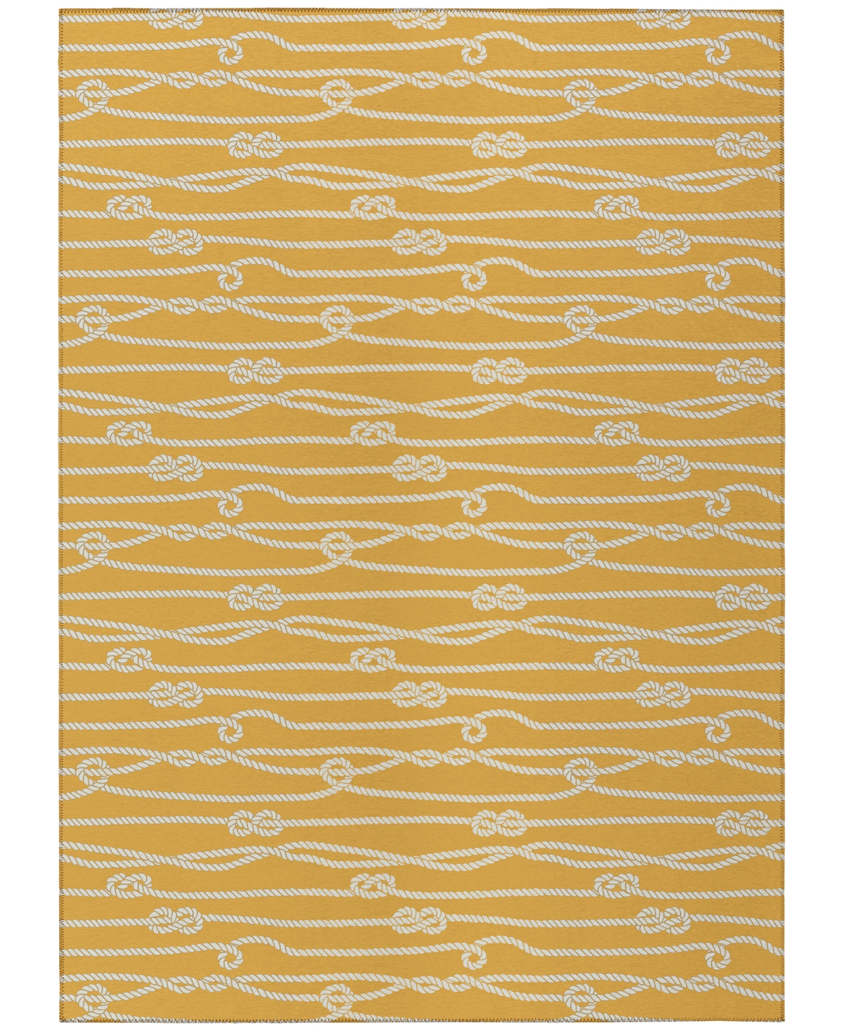 D Style Harbor Ha7 5' X 7'6" Area Rug In Gold-tone