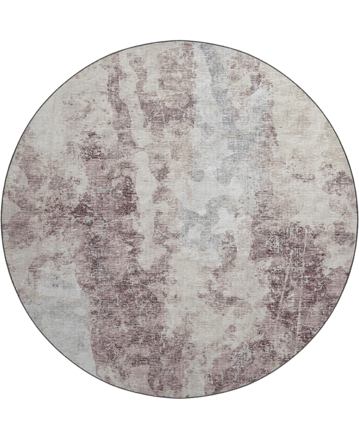 D Style Camberly Cm3 8' X 8' Round Area Rug In Mauve
