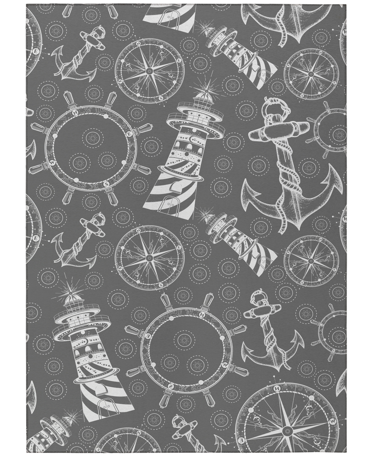 D Style Harbor Ha9 2'6" X 3'10" Area Rug In Ocean