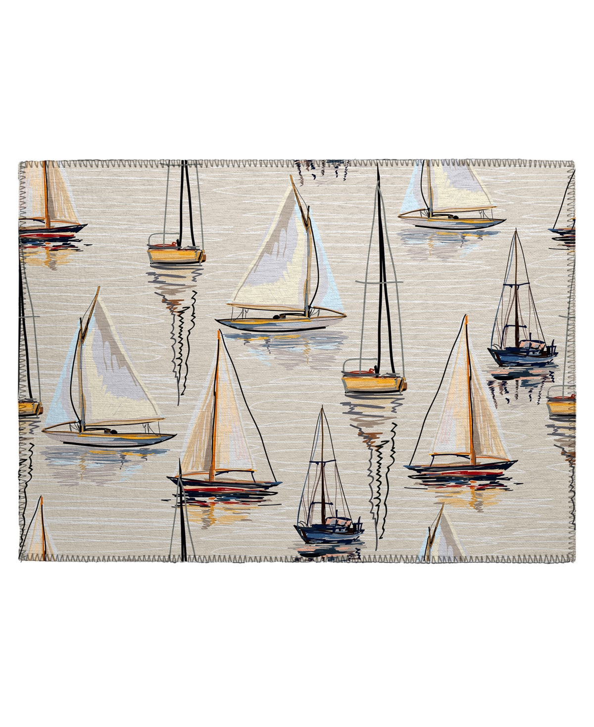 D Style Harbor Ha8 1'8" X 2'6" Area Rug In Ivory