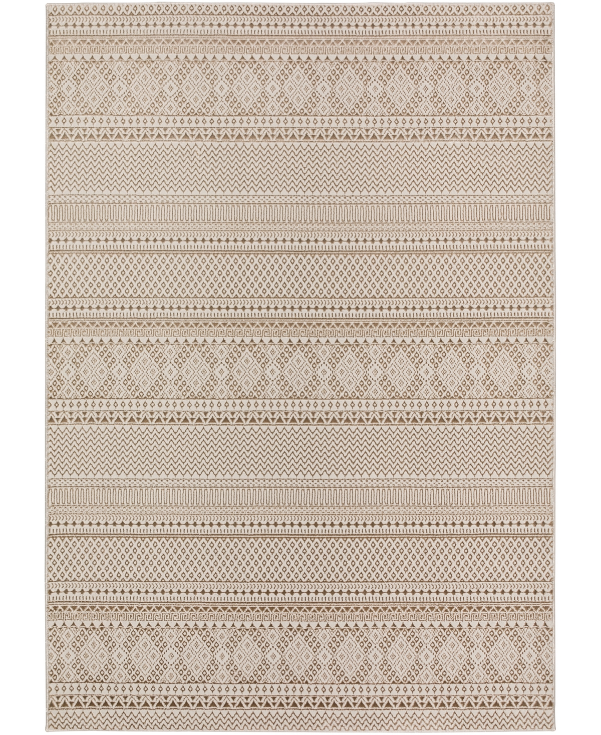 D Style Rhodes Rr2 3'2" X 5'1" Area Rug In Taupe