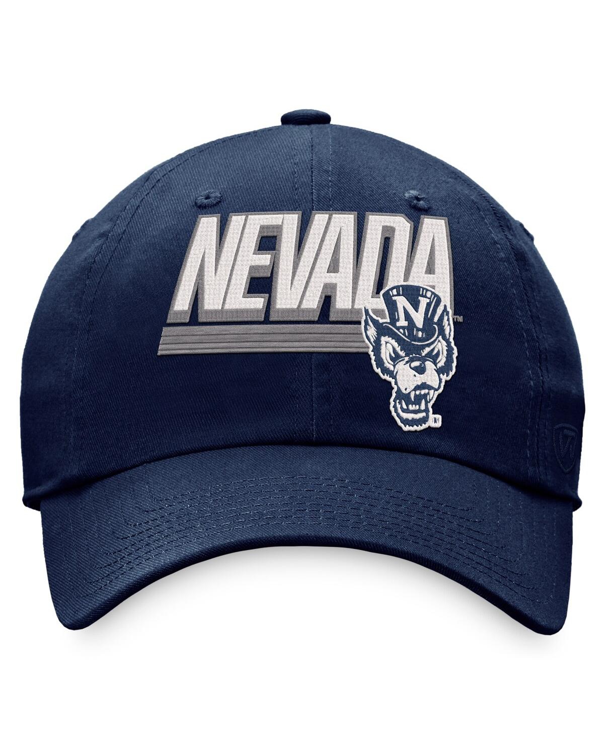 Shop Top Of The World Men's  Navy Nevada Wolf Pack Slice Adjustable Hat