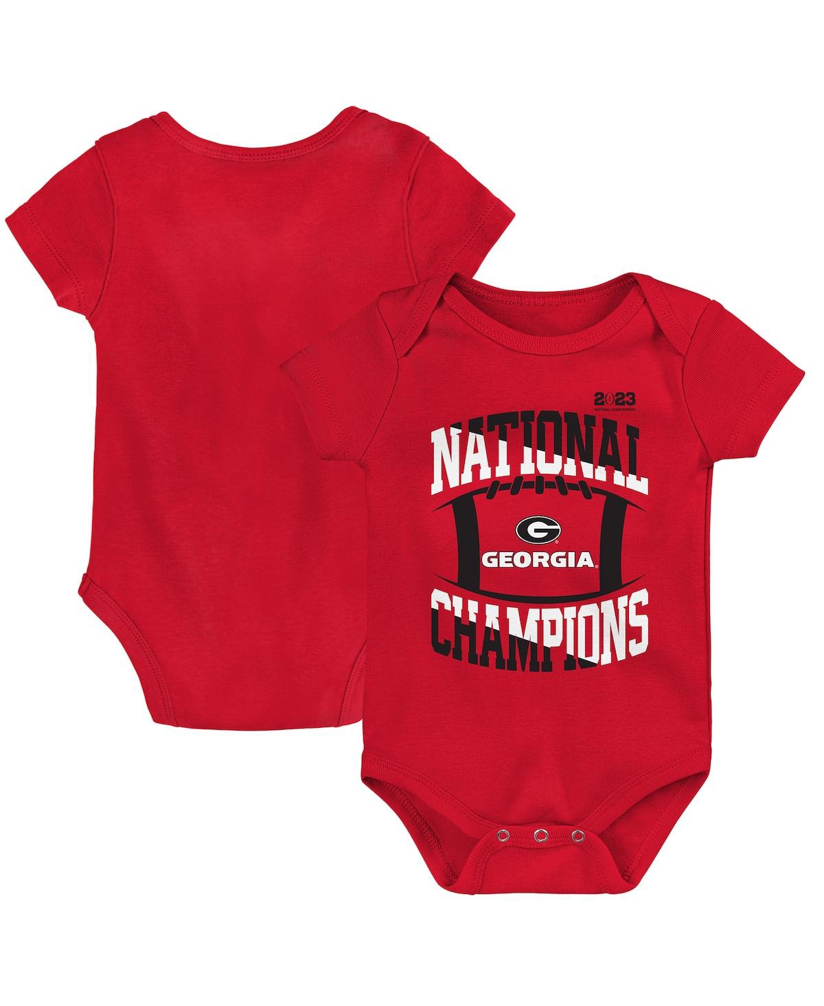 Outerstuff Infant Boys And Girls Red Georgia Bulldogs College Football Playoff 2022 National Champions Bodysuit In Red