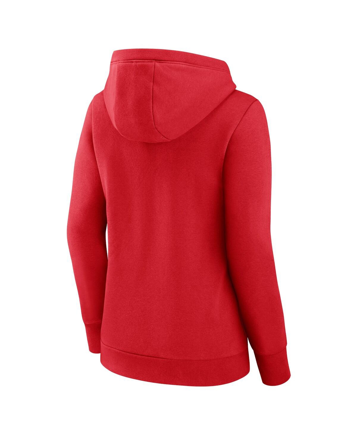 Fanatics Branded Red St. Louis Cardinals Simplicity Crossover V-neck Pullover Hoodie In Red