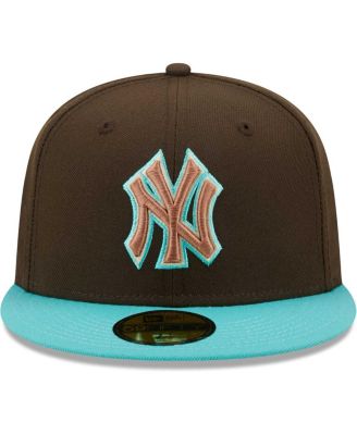 Men's Brown, Mint New York Yankees Walnut Mint 59Fifty Fitted Hat