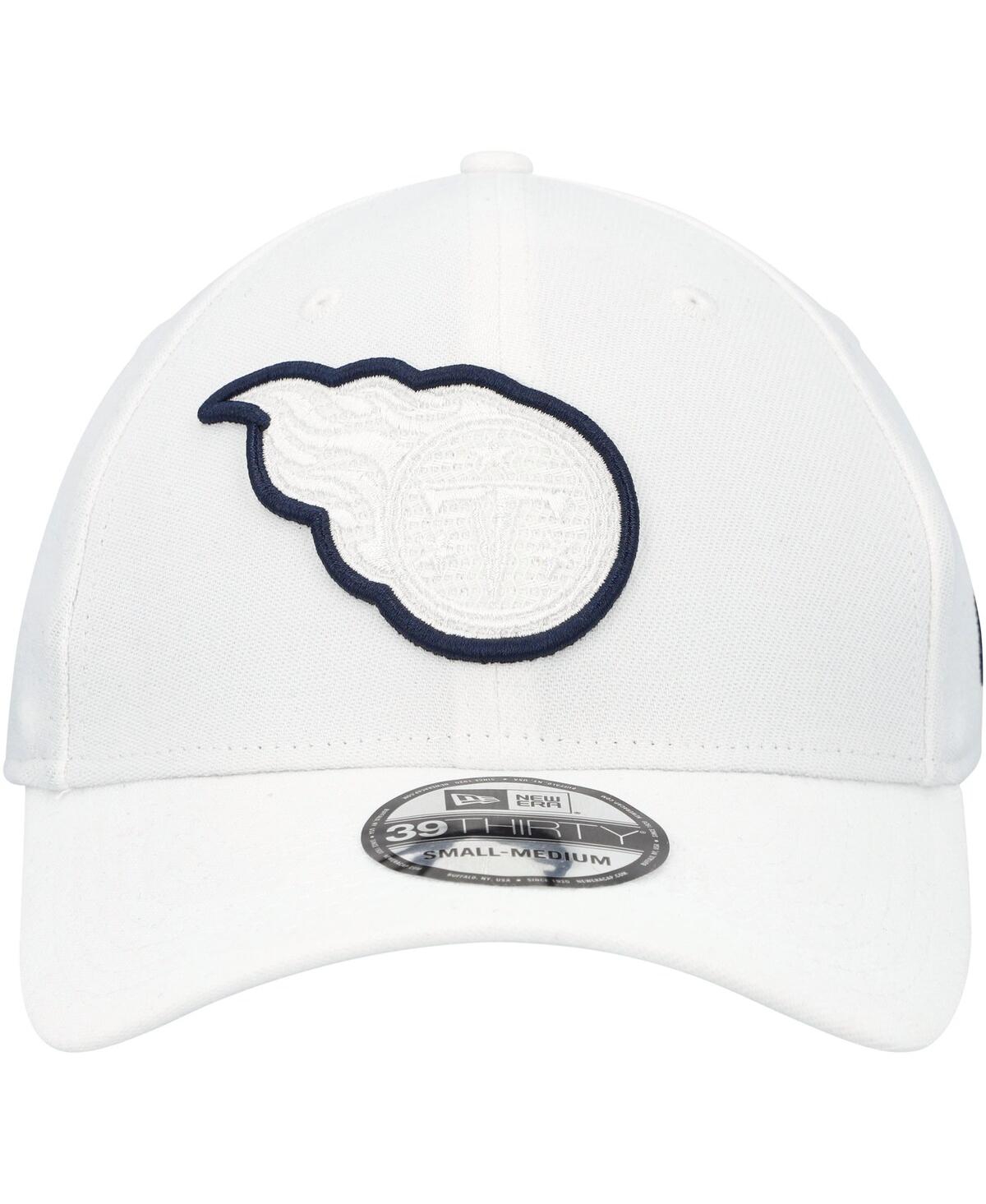 Shop New Era Men's  White Tennessee Titans Team White Out 39thirty Flex Hat