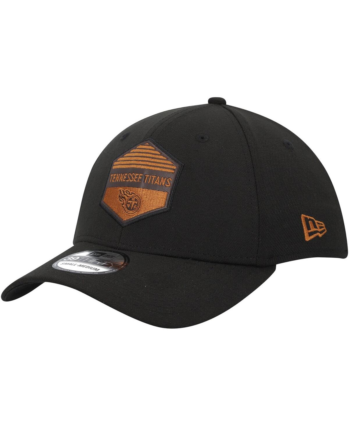 Men's New EraTennessee Titans Gulch 39Thirty Flex Hat - Black