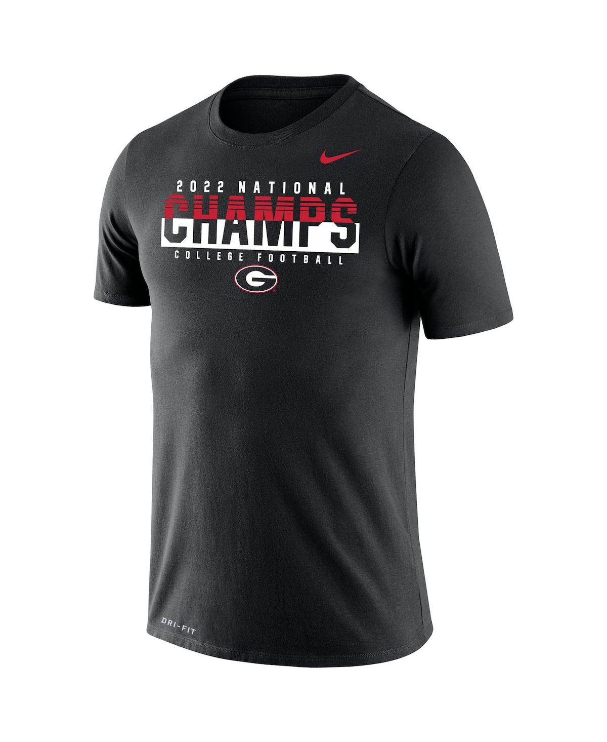 Nike Men s Nike Black Georgia Bulldogs College Football Playoff 2022 National Champions Legend Performance Big Tall T Shirt Smart Closet