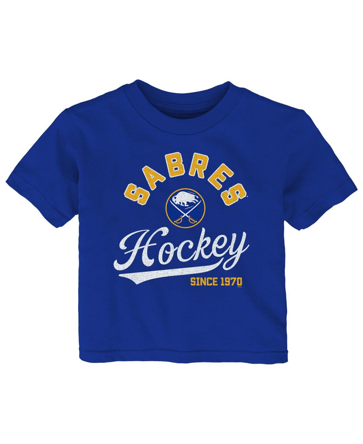Outerstuff Babies' Infant Boys And Girls Royal Buffalo Sabres Take The Lead T-shirt