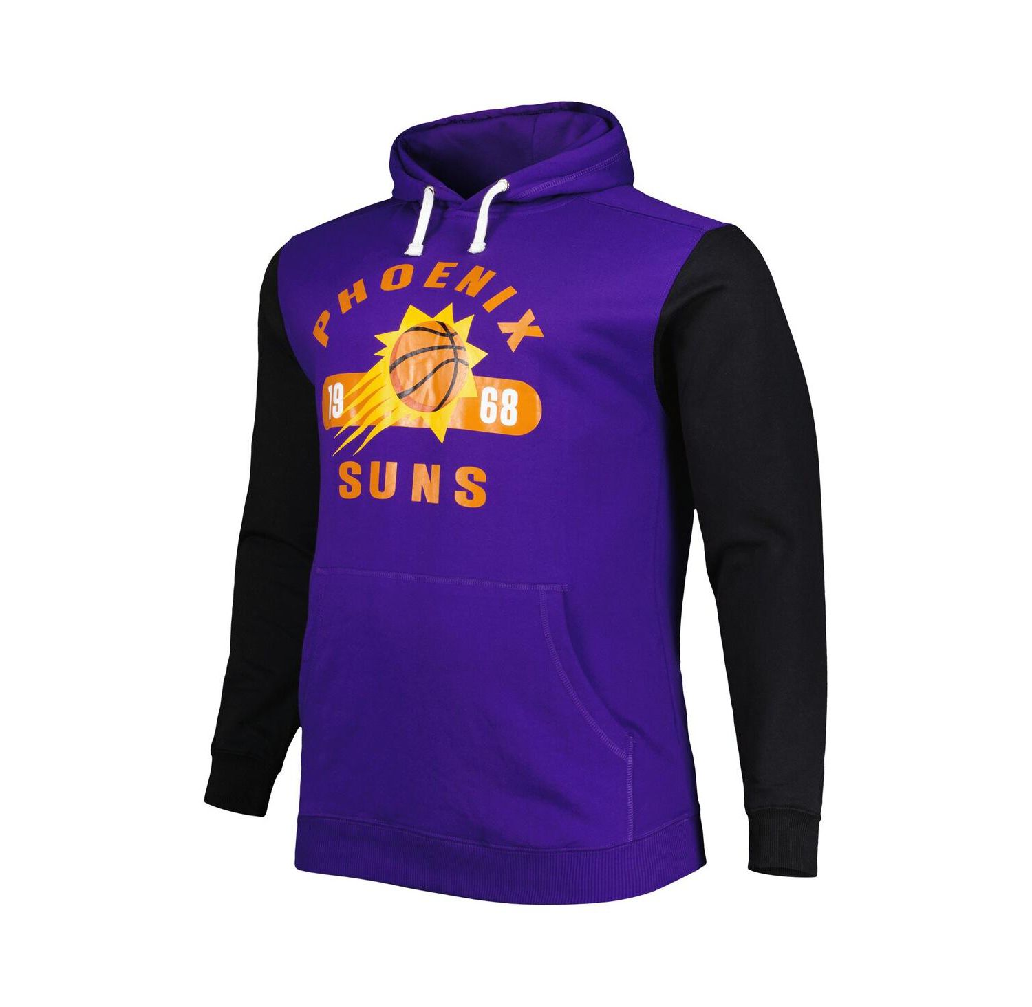 Men's Purple, Black Phoenix Suns Big and Tall Bold Attack Pullover Hoodie