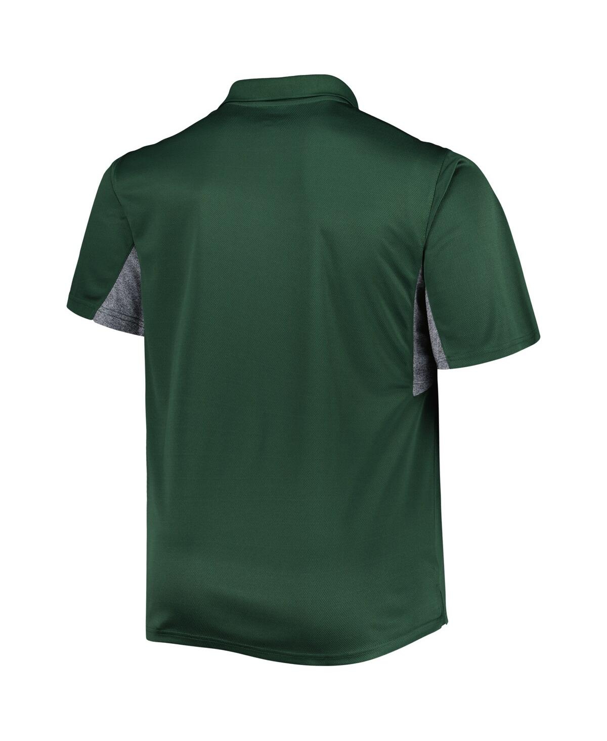 Men's Green Green Bay Packers Big And Tall Team Color Polo Shirt