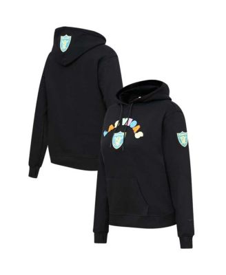 Women's Black Las Vegas Raiders Neon Fleece Pullover Hoodie