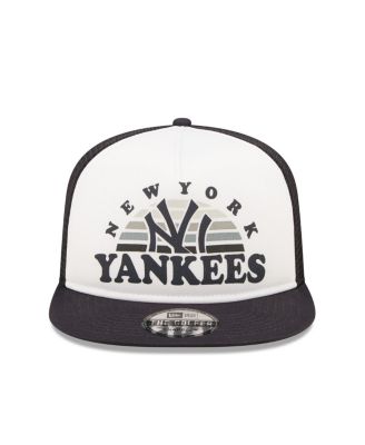 Men's White, Navy New York Yankees Gradient Golfer 9Fifty Snapback Hat