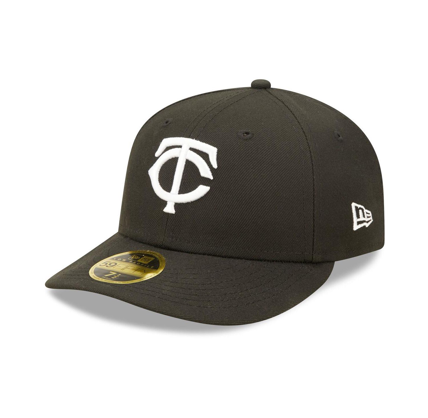 Men's Minnesota Twins Black and White Low Profile 59FIFTY Fitted Hat