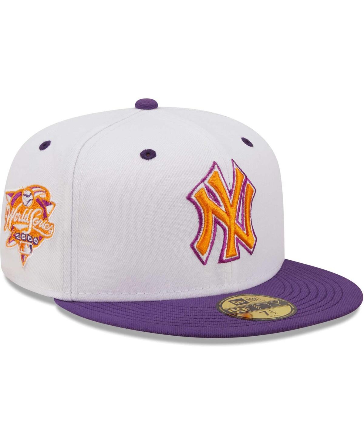 Men's New Era Purple New York Yankees 2000 World Series Grape Lolli 59Fifty Fitted Hat - Purple