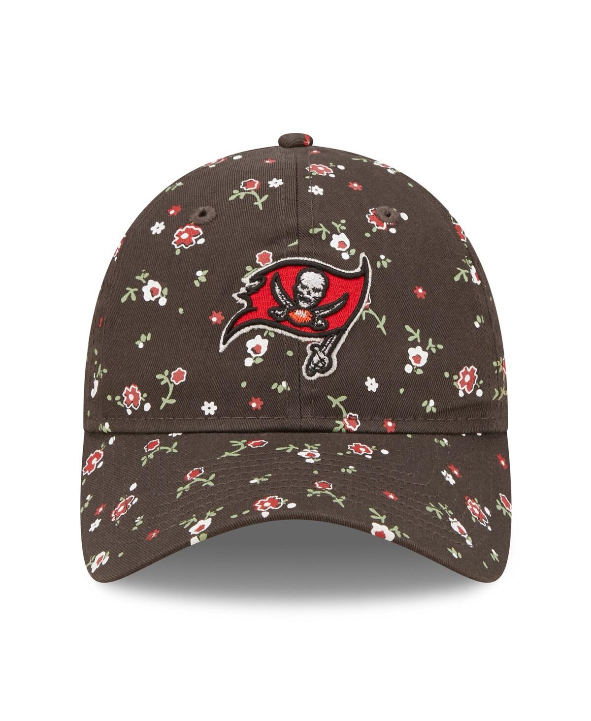 Women's New EraTampa Bay Buccaneers Floral 9TWENTY Adjustable Hat - Pewter