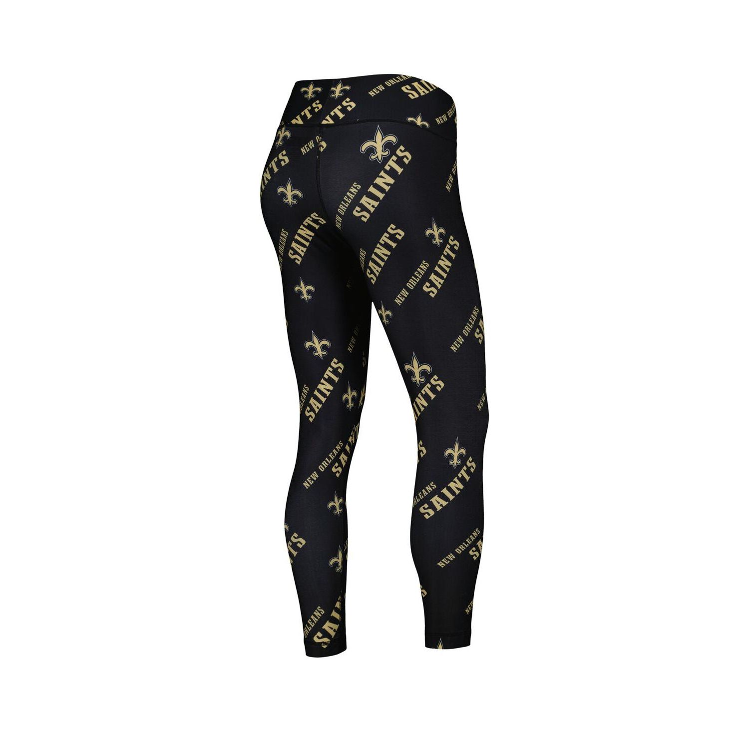 Women's Black New Orleans Saints Breakthrough Allover Print Leggings