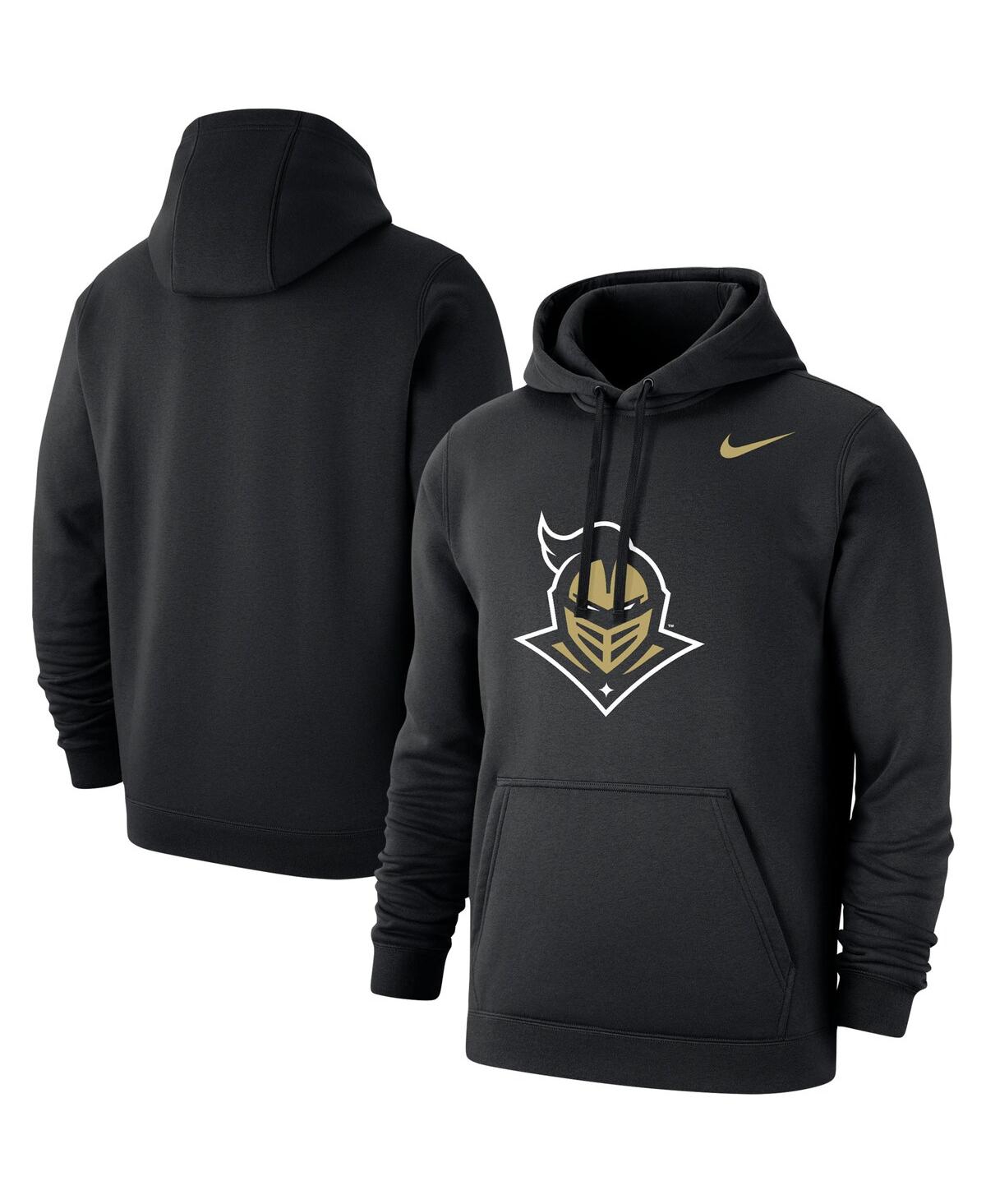 Shop Nike Men's  Black Ucf Knights Logo Club Pullover Hoodie