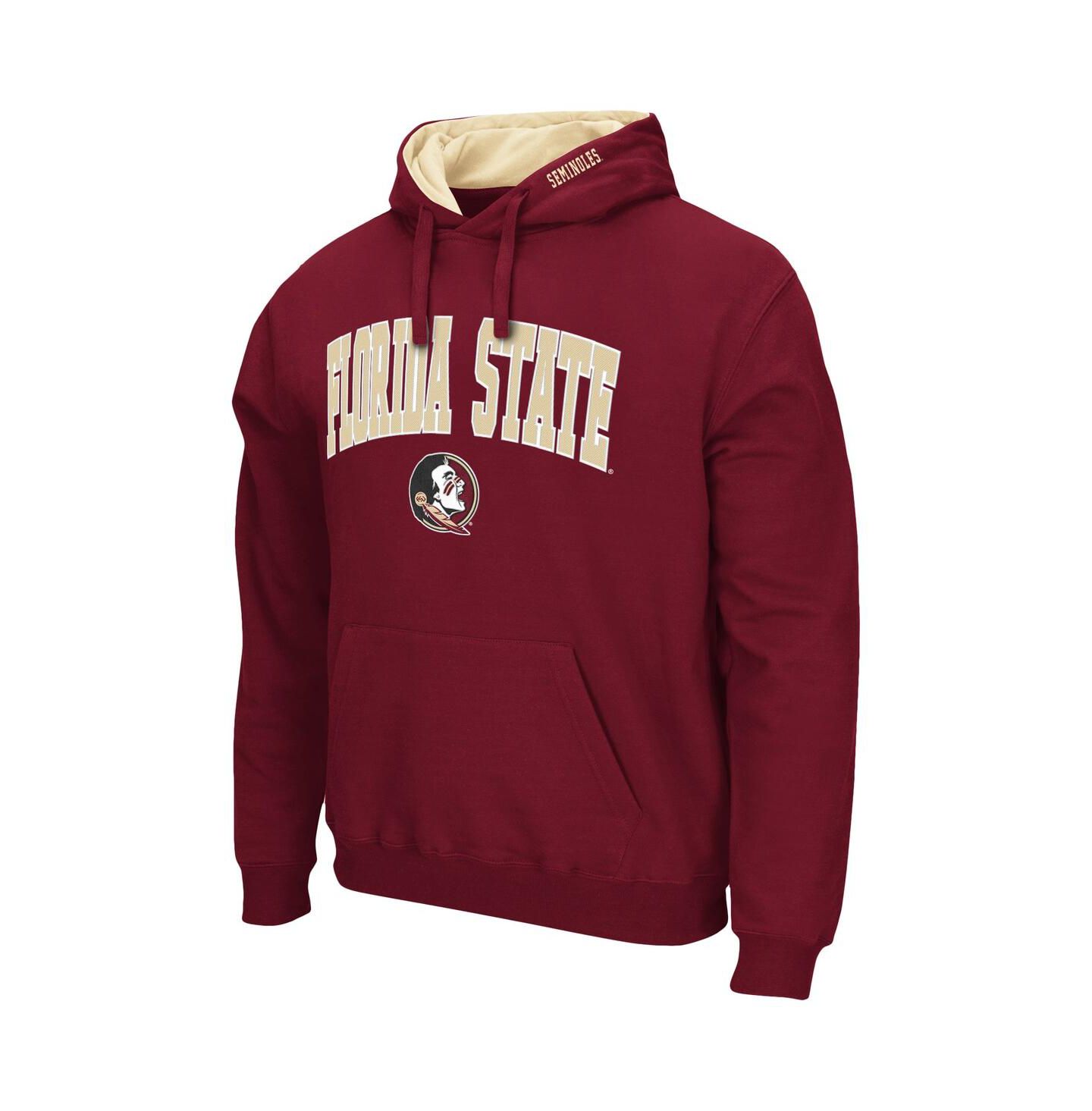Мужское худи Colosseum Florida State Seminoles Arch & Logo 3.0 Pullover, цвет: Гранатовый — фото 3