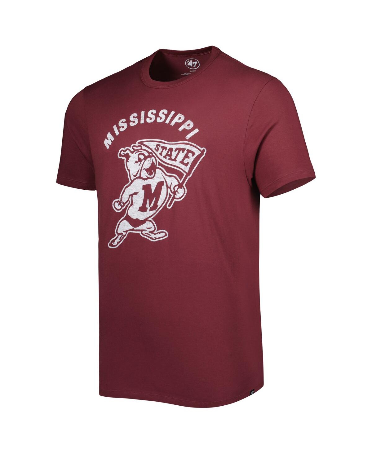 Shop 47 Brand Men's ' Maroon Mississippi State Bulldogs Premier Franklin T-shirt