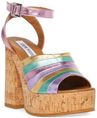 Steve Madden - Women's Delvina Ankle-Strap Platform Sandals