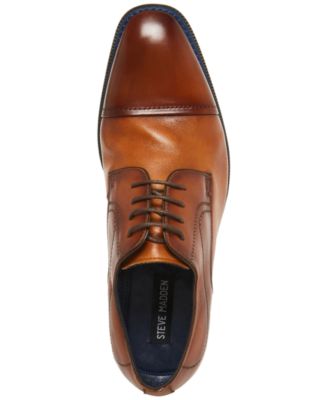 Men's Zane Tonal & Textured Leather Mid Oxford Dress Shoe