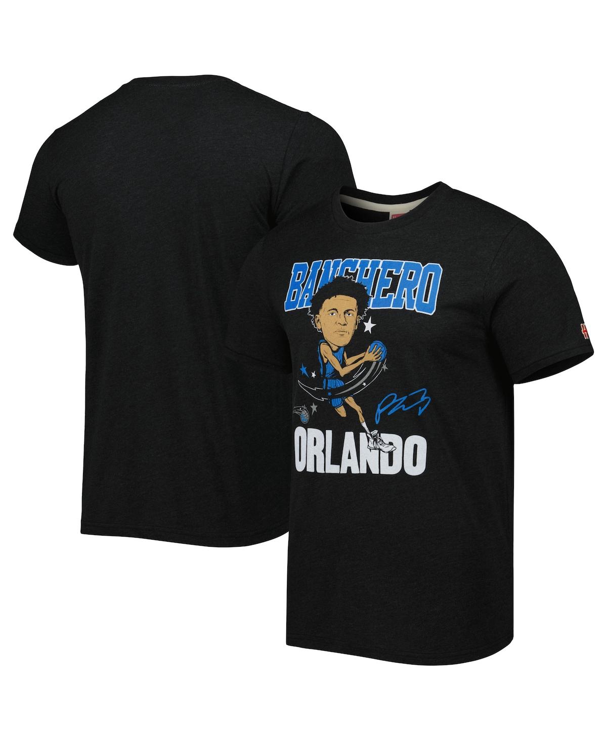 Fanatics Men's Paolo Banchero Charcoal Orlando Magic Caricature Tri-blend T-shirt In Charcoal
