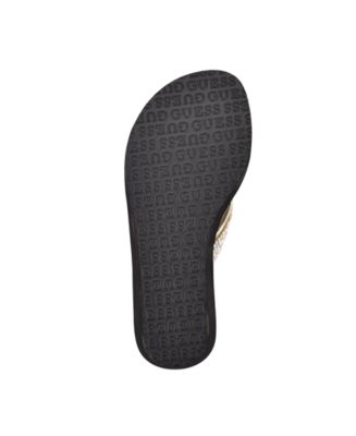 Sarraly Eva Logo Wedge Slip On Flip Sandals