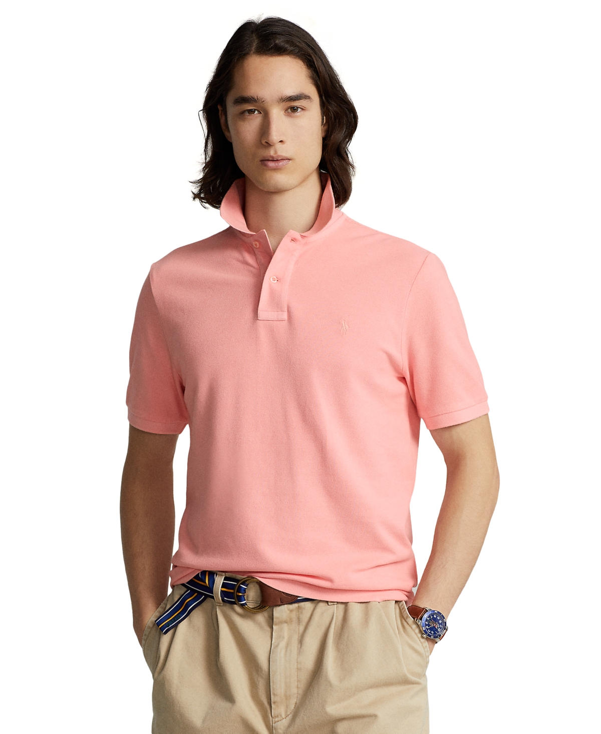 Polo Ralph Lauren Men's Classic-fit Cotton Polo Shirt In Rose