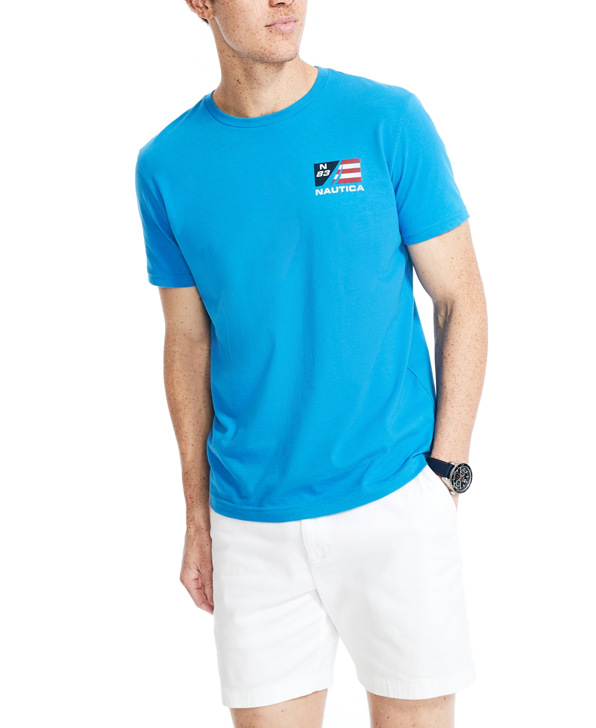 Nautica Men's Sustainably Crafted Sailing Team Graphic Tshirt In